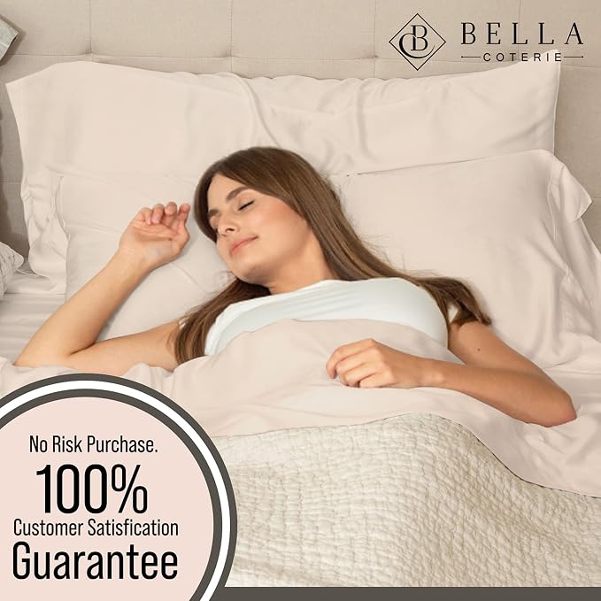 Bella Coterie Luxury Bamboo Viscose California King Size Fitted Sheet Only | - Image 5