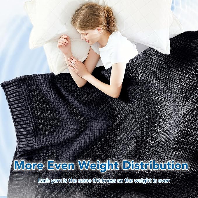 Topcee Knitted Weighted Blanket - Image 5