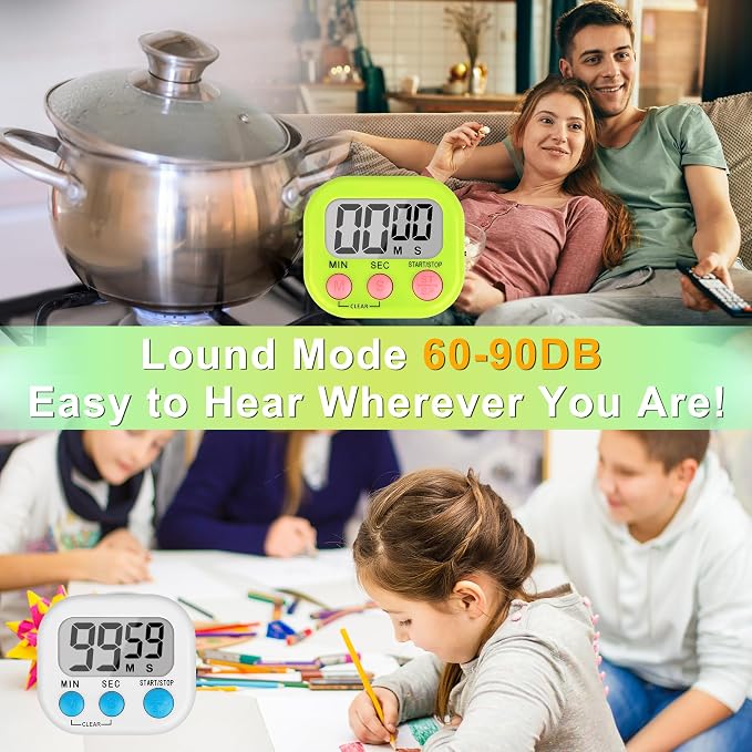 ZILLEEN Classroom Timer for Kids Teachers 2 Pack Digital Timers - Image 3