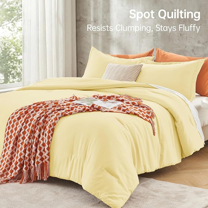 MUXHOMO Full Comforter Sets, All Season Ultra Soft Down Alternative Bedding - Image 5