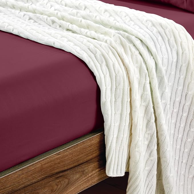 FreshCulture Twin Fitted Sheets, Bulk Pack of 6, Deep Pocket, Soft Microfiber - Image 5