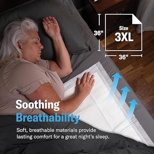Chucks® MAX Hospital Bed Pads Disposable Adult 36 x 36 Breathable Incontinence - Image 6