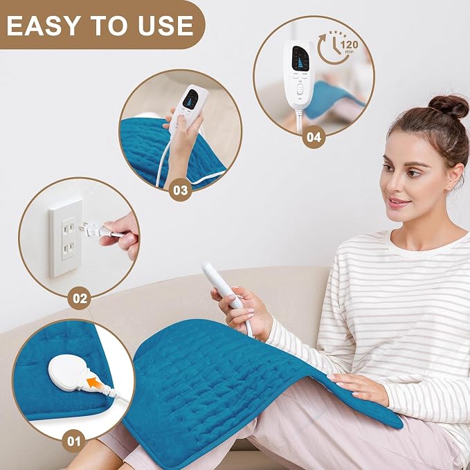 Deepsoon Heating Pad, Electric Heating Pads - Image 3