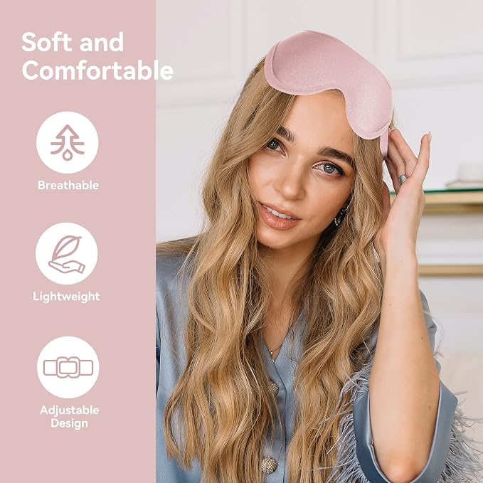 Sleep Mask for Men Women, Upgraded 3D Deep Contoured Eye Covers for Sleeping - Image 5