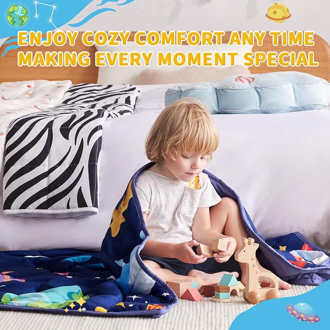 anfie Weighted Blanket Kids Weighted Blanket Cooling Blanket - Image 6