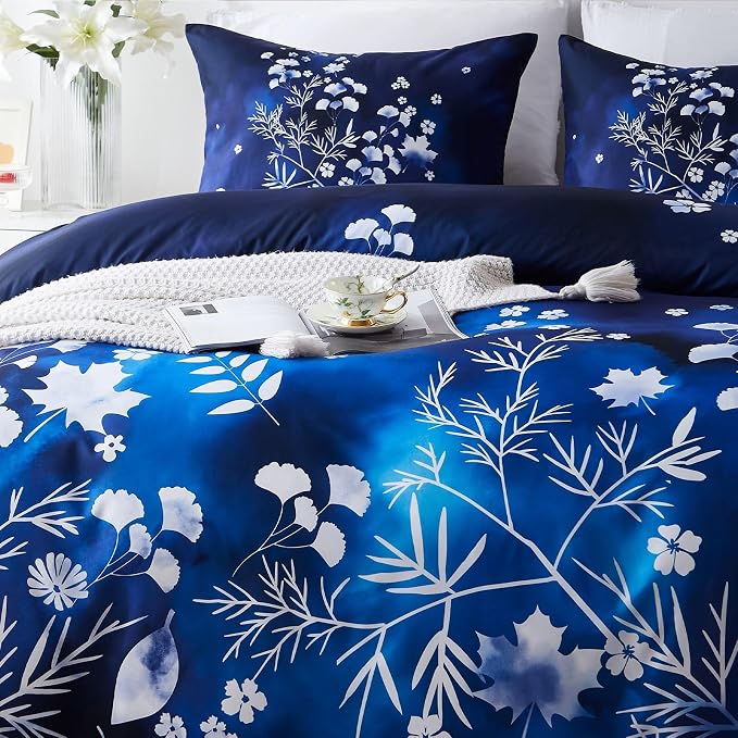 Cupocupa Duvet Cover King Size Set Boho Floral Pattern King Duvet Cover Set - Image 3