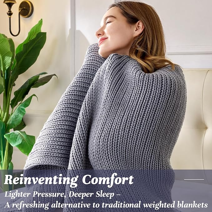 Guohaoi Knitted Weighted Blanket - Image 6