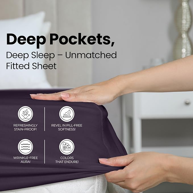 Utopia Bedding King Fitted Sheet - Image 4