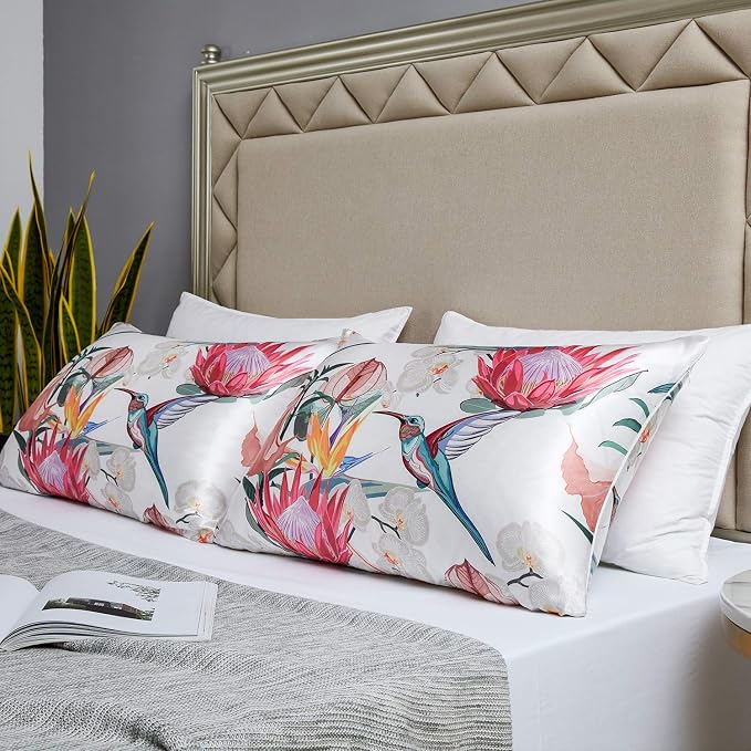 MR&HM Satin Pillowcase for Hair and Skin, Silk Satin Pillowcase 2 Pack - Image 5
