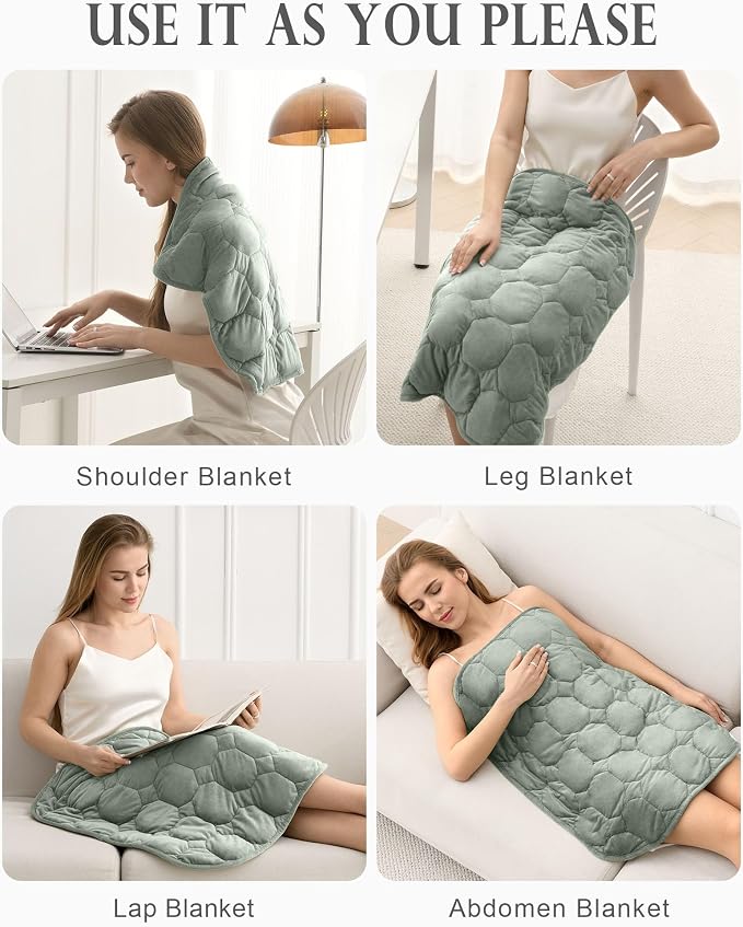 Weighted Lap Blanket 7lbs, Cozy Luxury Crystal Velvet Weighted Blanket - Image 6
