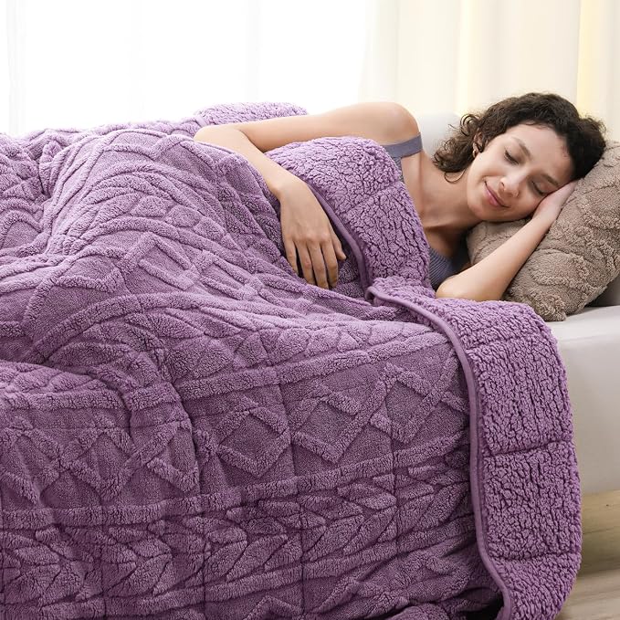 Cottonblue Jacquard Weighted Blanket 15lbs - Image 8