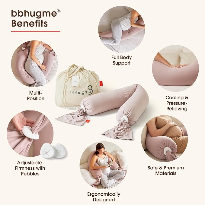 bbhugme Adjustable Pregnancy Pillow – Full Body Support - Image 2