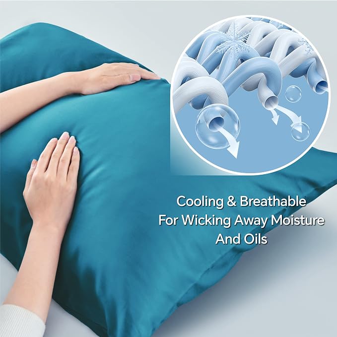 BEDELITE King Size Pillow Cases Set of 2, Rayon Derived from Bamboo, Cooling - Image 3