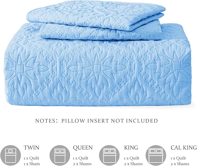 Exclusivo Mezcla Twin Quilt Bedding Set, Lightweight Soft Bedspreads Coverlets - Image 6
