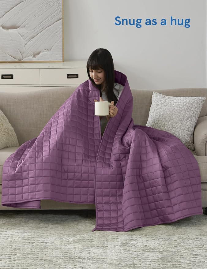 YnM Exclusive Cooling Weighted Blanket, Smallest Compartments - Image 4