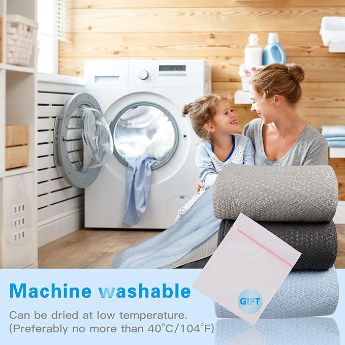AmyHomie Cooling Blanket, 100% Rayon Derived from Bamboo, Cool Summer King Size - Image 4