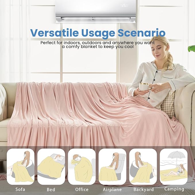 OIGAE Cooling Blanket for Hot Sleepers - Image 7