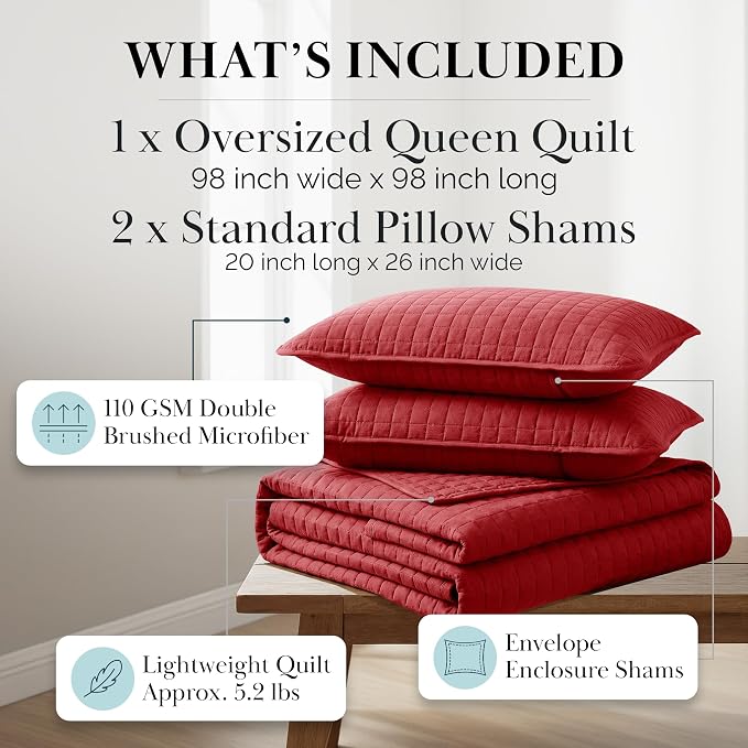 Southshore Fine Living, Inc. Full/Queen Quilt Bedding Set, Microfiber Quilts - Image 2