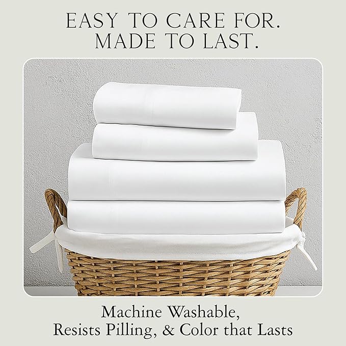 Karissa Mae Cooling Bamboo Viscose Queen Size Pillowcase Set | 100% FSC - Image 7