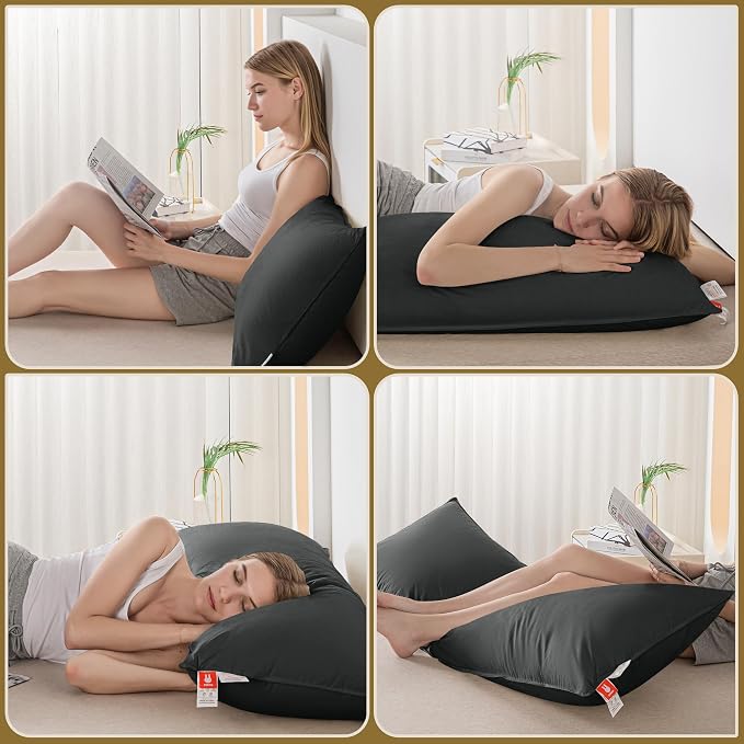 Goose Down Body Pillows for Adults, Large Body Pillow for Side Sleeper - Image 7