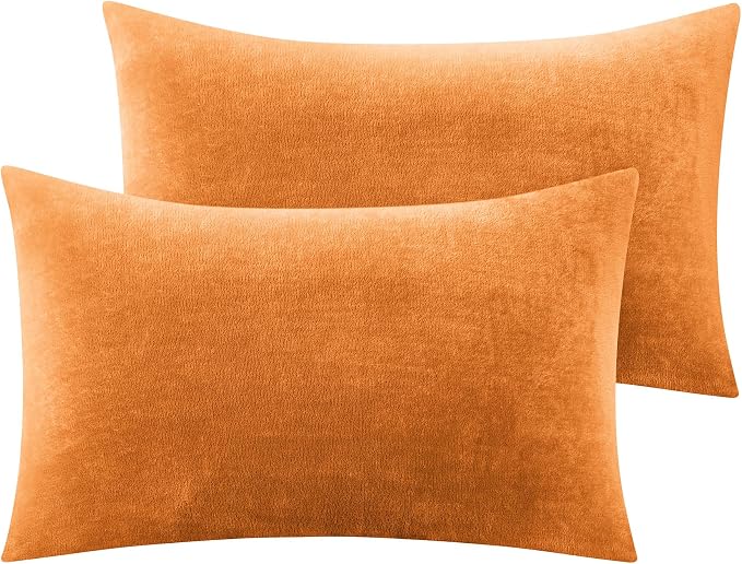 BEDELITE Flannel Pillowcases Standard Set of 2, Super Soft Fleece Pillow Case by BEDELITE