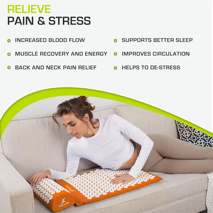 ProsourceFit Acupressure Mat and Pillow Set - Image 4