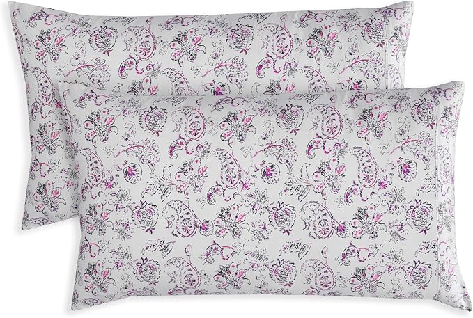 Elegant Comfort Paisley Pattern Pillowcase, 1500 Premium Hotel Quality by ELEGANTCOMFORT