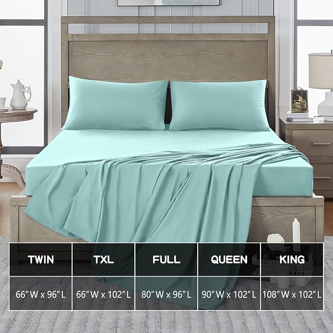 FreshCulture Twin Flat Sheets Only 2 Pack - Image 5