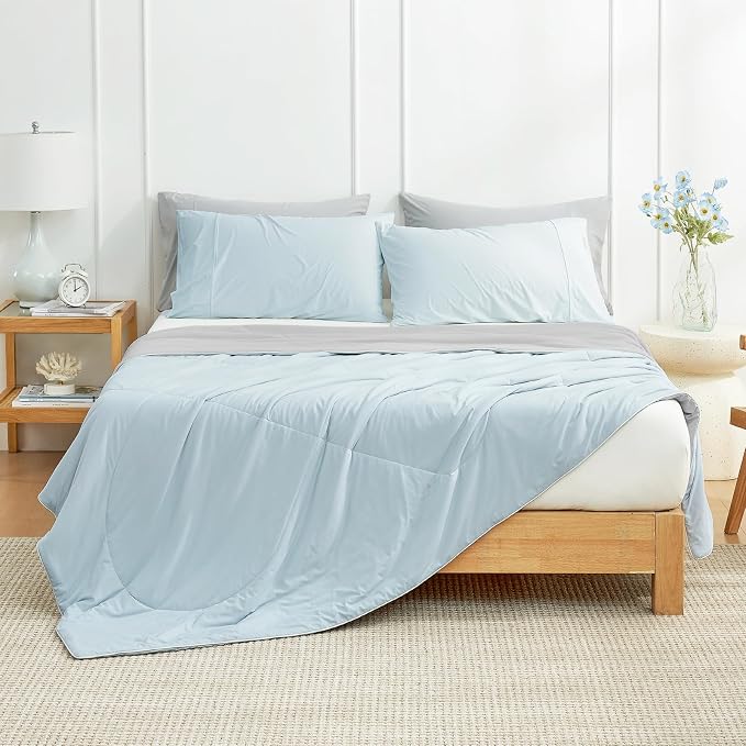 Cozy Bliss Cooling Comforter Queen Size, Cooling Blankets - Image 2