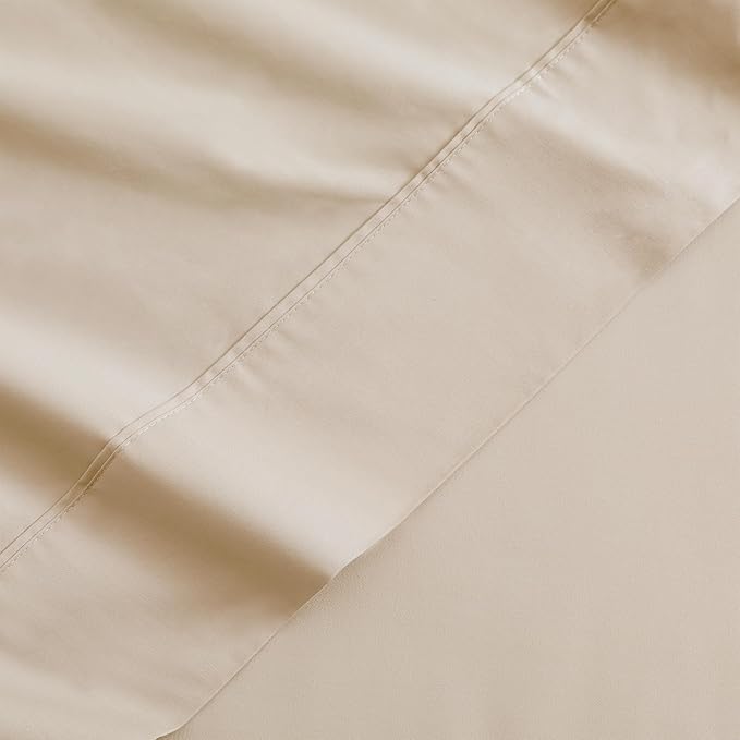 Flat Sheet Only Queen Size, 400 TC 100% Egyptian Cotton Flat Sheet -Beige - Image 4
