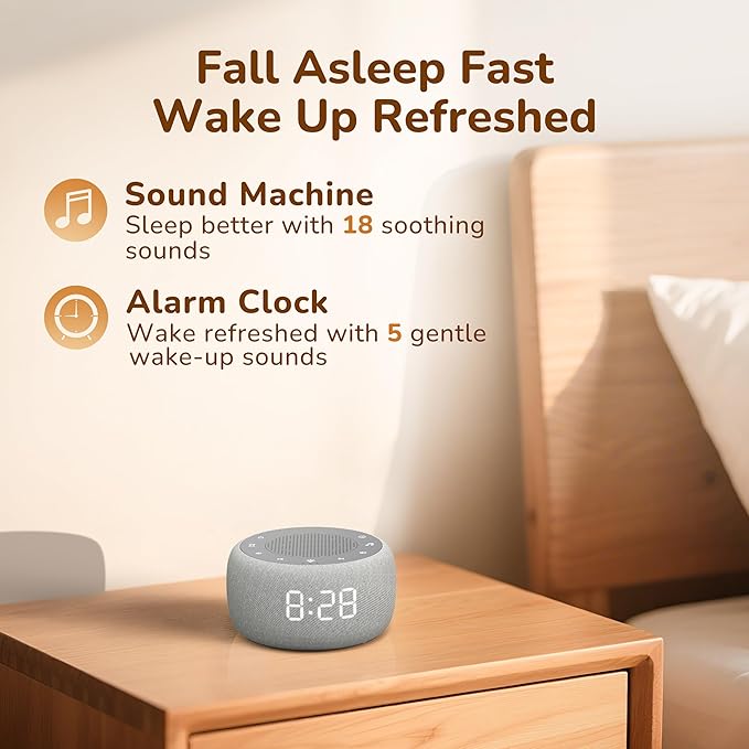 Buffbee Alarm Clock with Sound Machine - Image 2