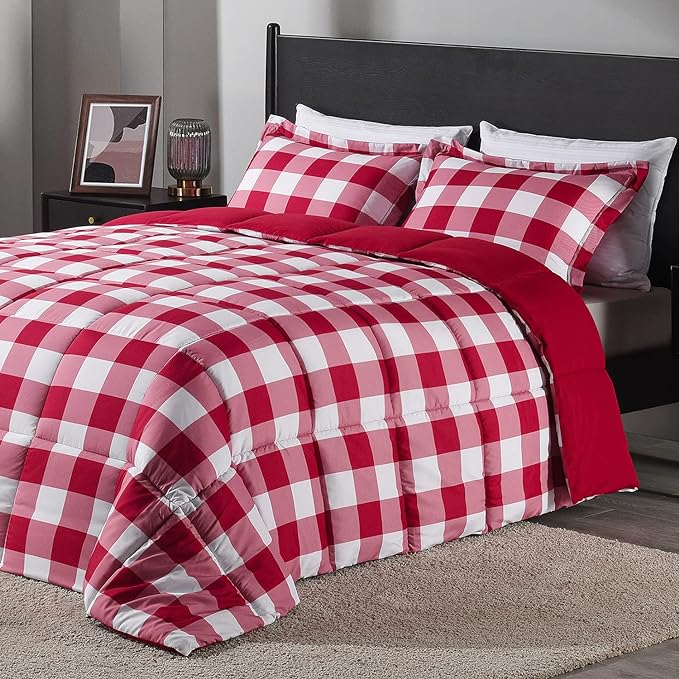 downluxe Lightweight Plaid Comforter Set by Downluxe