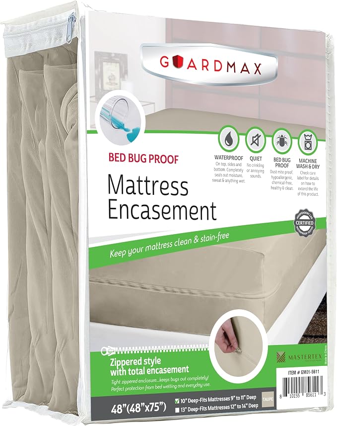 Guardmax Jersey Knitted RV Size Zippered Mattress Encasement by Guardmax