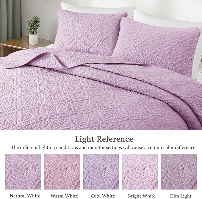 Exclusivo Mezcla California King Quilt Bedding Set, Lightweight Soft Bedspreads - Image 3