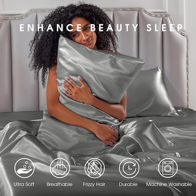 FreshCulture Satin Sheets Full Size - Image 7