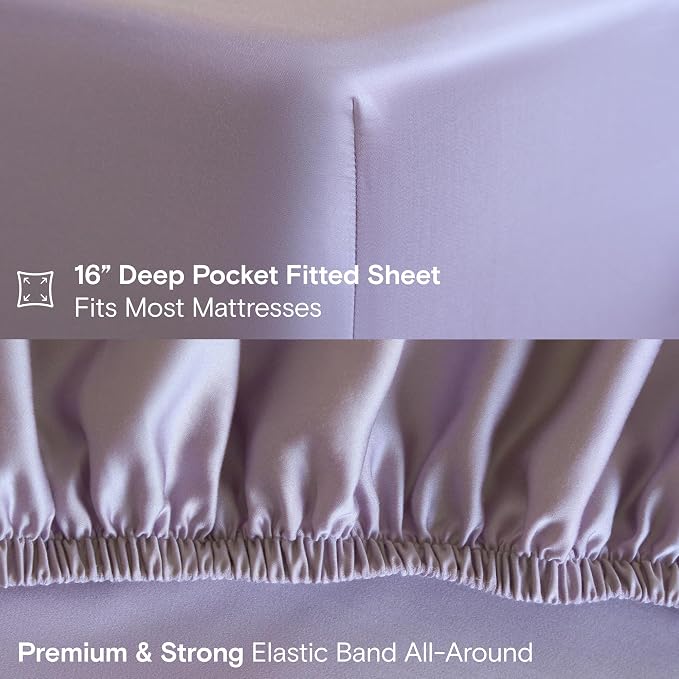 DOZ Sheet Set, 100% Viscose derived from Bamboo, Organically Grown, Buttery Soft - Image 5