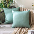 MIULEE Pack of 2 Decorative Outdoor Solid Waterproof Throw Pillow Covers Spring by MIULEE