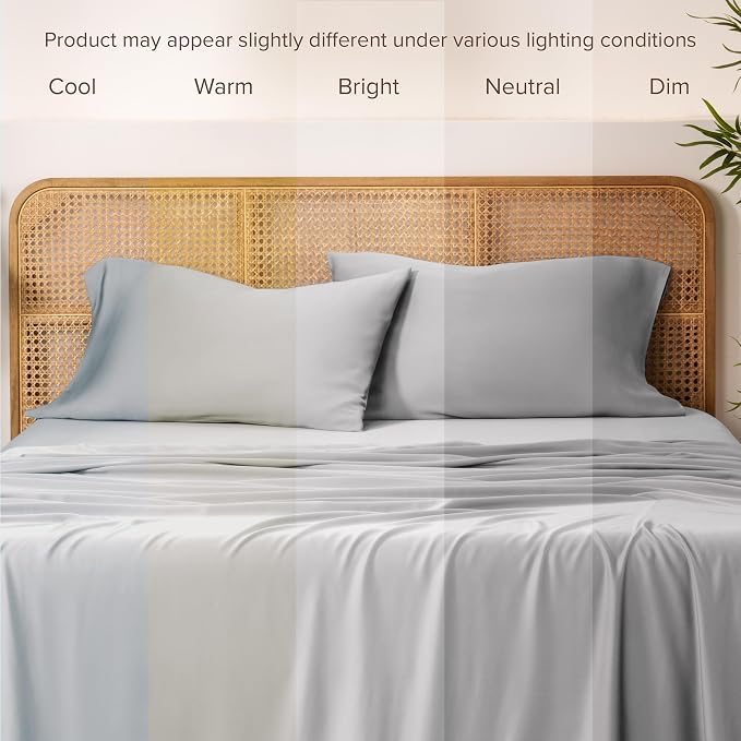 Bare Home 100% Rayon Made from Bamboo Luxury King Size Set of 2 Cooling - Image 5
