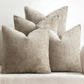 MIULEE Pack of 4 Couch Throw Pillow Covers 18x18 Inch Khaki Soft Decorative by MIULEE
