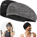 BORAYDA 2-Pack Bluetooth Headband, 18 Hours Play Time, HD Stereo, Built-in by BORAYDA