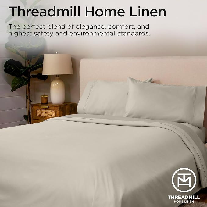 Threadmill Full Size Sheets | 800 Thread Count Bed Sheets - Image 2