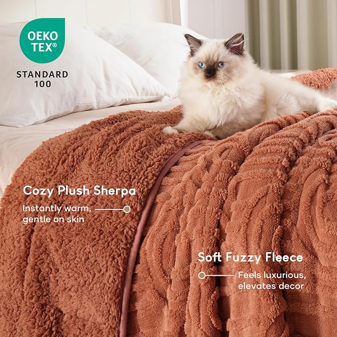 Cottonblue Jacquard Weighted Blanket - Image 3