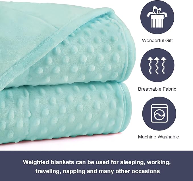 Alomidds Weighted Blanket, Luxury Velvet Weighted Blankets - Image 5