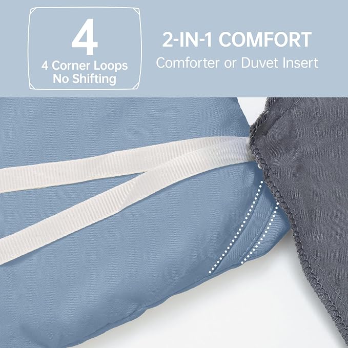 MUXHOMO Full Comforter Sets, All Season Ultra Soft Down Alternative Bedding - Image 6
