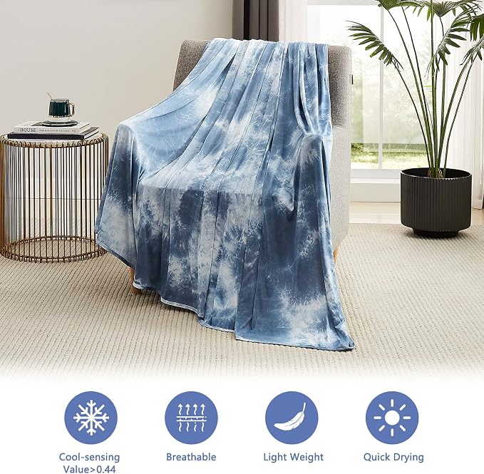 Topcee Cooling Blanket for Hot Sleepers and Night Sweats, 100% Oeko-Tex - Image 6