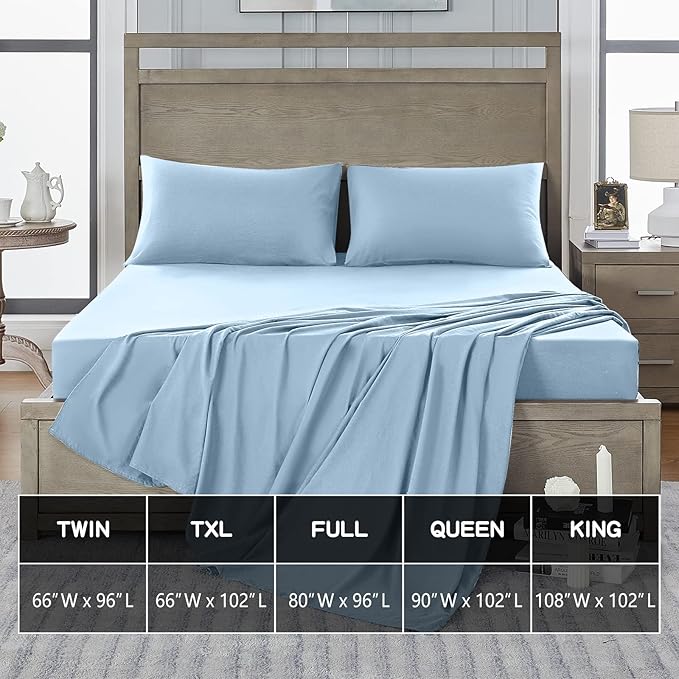 FreshCulture Twin Flat Sheets Only 2 Pack - Image 5