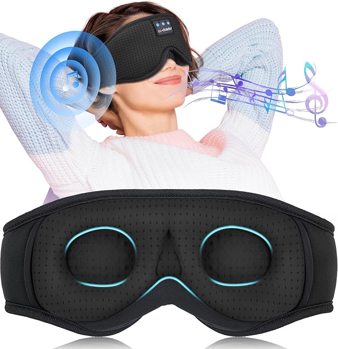 LC-dolida Sleep Mask with Bluetooth Headphones Bluetooth Sleep Mask Sleep - Image 8