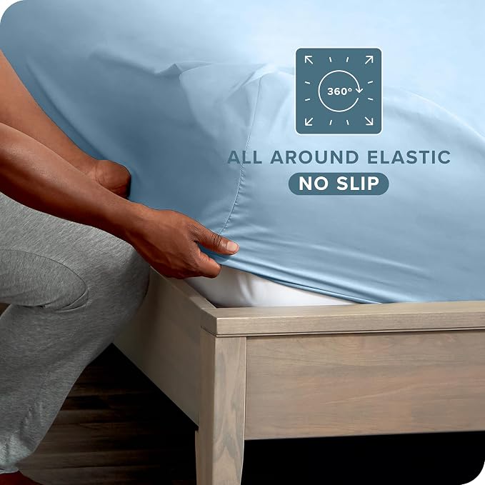 Bare Home 2-Pack Fitted Bottom Sheets Full - Image 3
