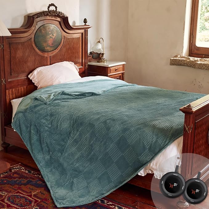 Texciting Electric Blanket Queen Size 84''X90'' by TEXCITING