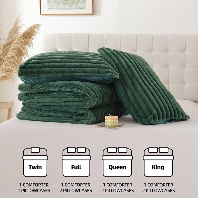Smoofy Fluffy Queen Comforter Set 3 Pieces - Image 7